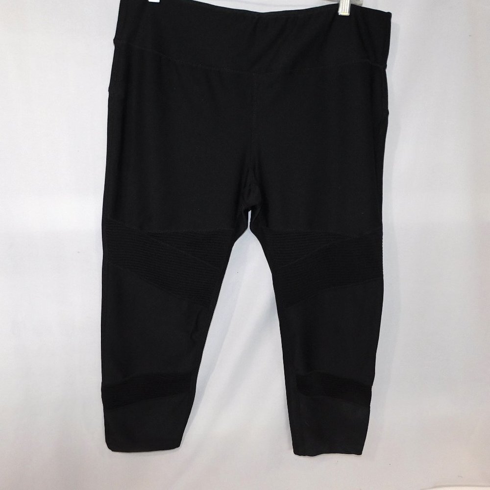 Avia Black Capri Workout Athletic Leggings Womens XL